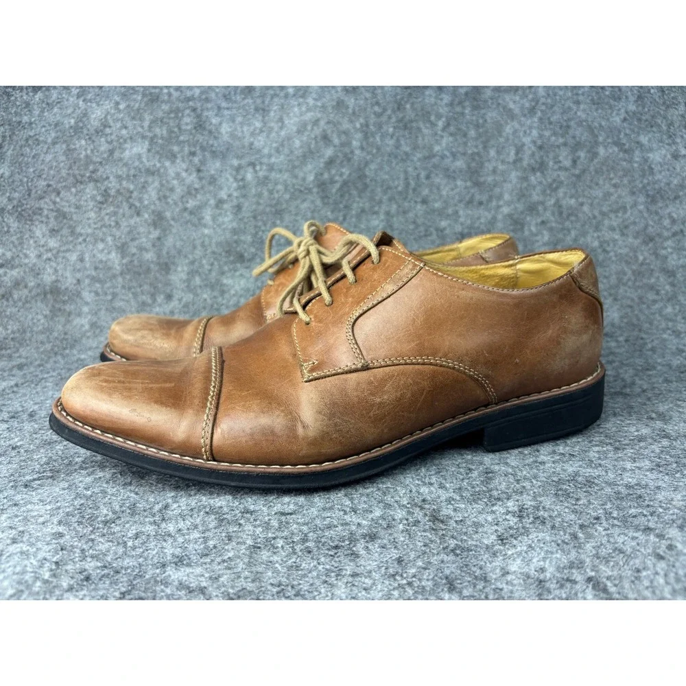 Sandro Moscoloni Oxford Shoes Mens 10W Brown Leather Cap Toe Lace Up 17763